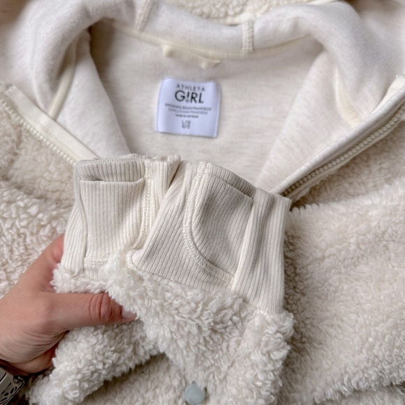 Athleta Girl So Snug Sherpa Jacket Large - Picture 9 of 11